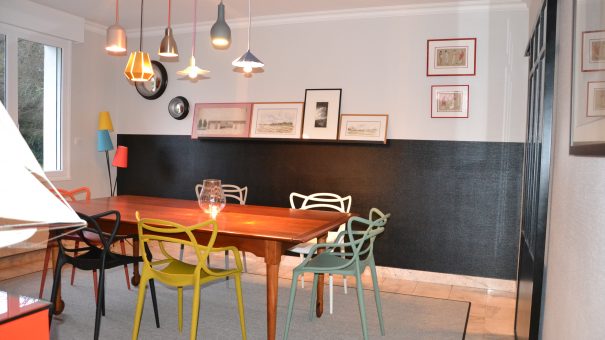 maison déco rouge et noire - 1 - geraldine fourny - decoratrice - Rezé - 44